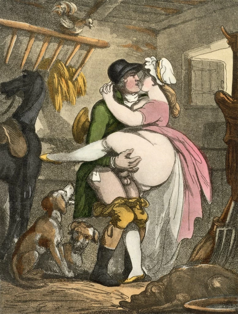 Thomas Rowlandson-85-Il contadino e la lattaia